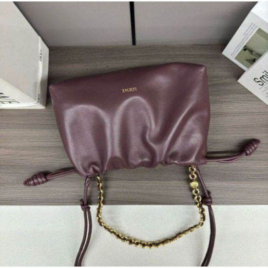 Fake Loewe Flamenco Purse Burgundy Nappa Lambskin Replica