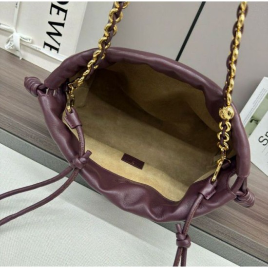 Fake Loewe Flamenco Purse Burgundy Nappa Lambskin Replica