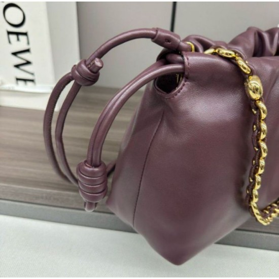 Fake Loewe Flamenco Purse Burgundy Nappa Lambskin Replica
