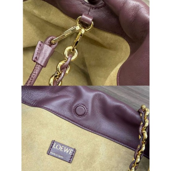 Fake Loewe Flamenco Purse Burgundy Nappa Lambskin Replica