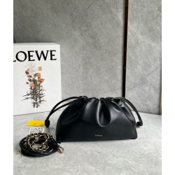 Replica Loewe Flamenco Purse Black Nappa Lambskin
