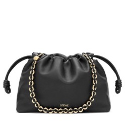 Replica Loewe Flamenco Purse Black Nappa Lambskin