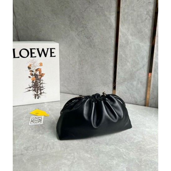 Replica Loewe Flamenco Purse Black Nappa Lambskin