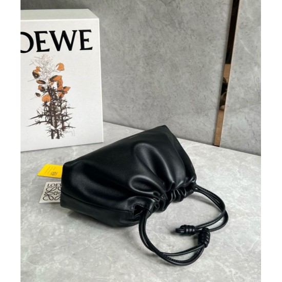 Replica Loewe Flamenco Purse Black Nappa Lambskin