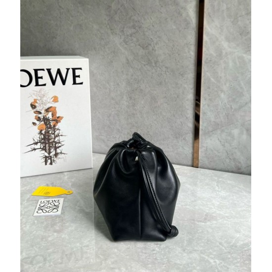 Replica Loewe Flamenco Purse Black Nappa Lambskin