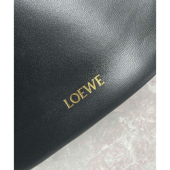 Replica Loewe Flamenco Purse Bucket Bag Black Nappa Lambskin