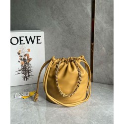 Replica Loewe Flamenco Purse Bucket Bag Sahara Nappa Lambskin