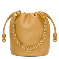 Replica Loewe Flamenco Purse Bucket Bag Sahara Nappa Lambskin