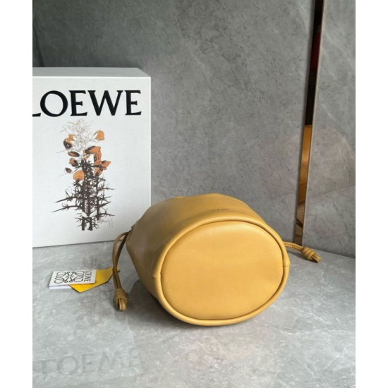 Replica Loewe Flamenco Purse Bucket Bag Sahara Nappa Lambskin