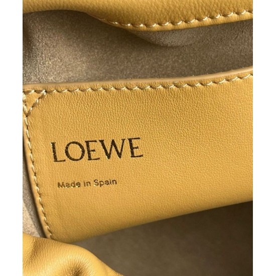 Replica Loewe Flamenco Purse Bucket Bag Sahara Nappa Lambskin