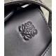 Fake Loewe Small Gate Bag Black Calfskin and Jacquard Replica