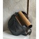 Fake Loewe Small Gate Bag Black Calfskin and Jacquard Replica