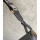 Fake Loewe Small Gate Bag Black Calfskin and Jacquard Replica