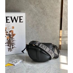 Fake Loewe Mini Gate Dual Bag Black Calfskin Replica