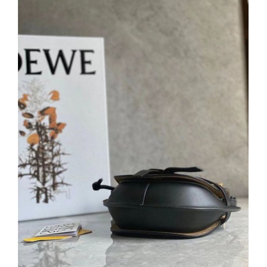 Fake Loewe Mini Gate Dual Bag Black Calfskin Replica