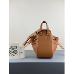 Replica Loewe Mini Hammock Drawstring Bag Brown 