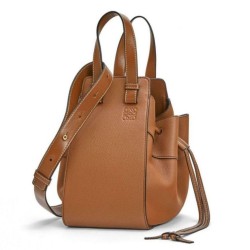Replica Loewe Mini Hammock Drawstring Bag Brown 