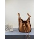 Replica Loewe Mini Hammock Drawstring Bag Brown 