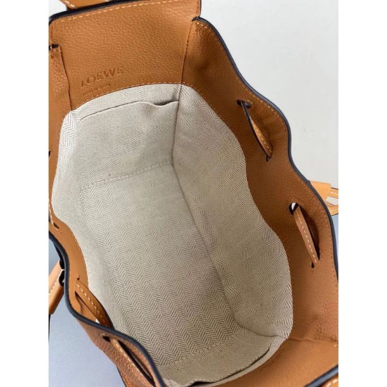 Replica Loewe Mini Hammock Drawstring Bag Brown 