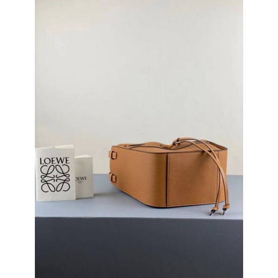 Replica Loewe Mini Hammock Drawstring Bag Brown 