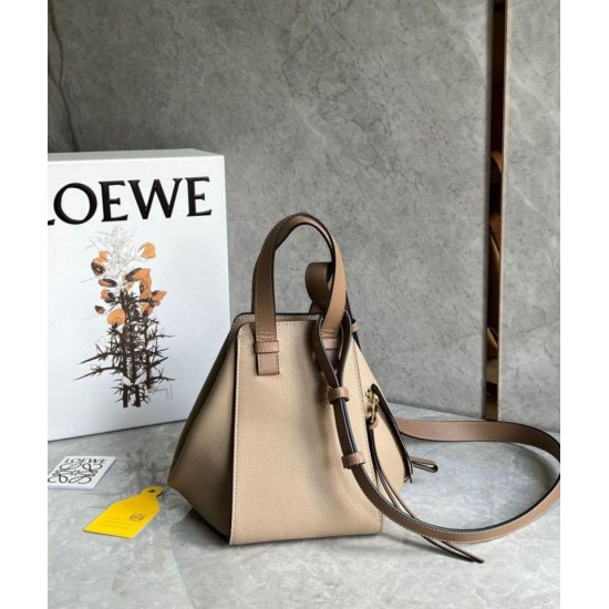 Replica Loewe Compact Hammock Bag Sand Grained Calfskin