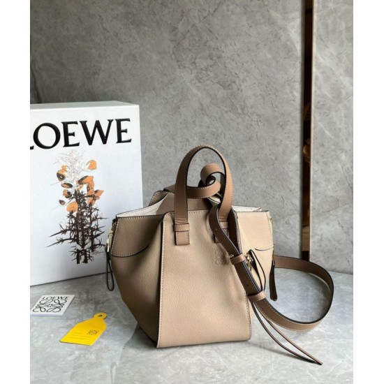 Replica Loewe Compact Hammock Bag Sand Grained Calfskin