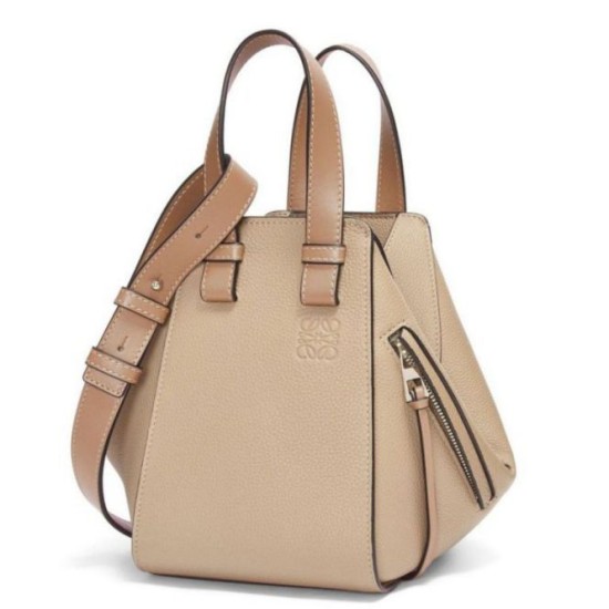 Replica Loewe Compact Hammock Bag Sand Grained Calfskin