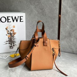 Fake Loewe Compact Hammock Bag Light Caramel Grained Calfskin Replica