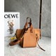Fake Loewe Compact Hammock Bag Light Caramel Grained Calfskin Replica