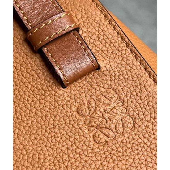 Fake Loewe Compact Hammock Bag Light Caramel Grained Calfskin Replica