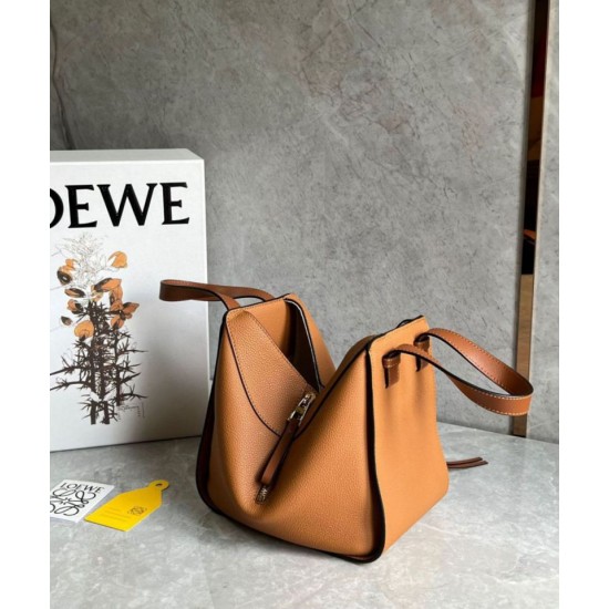 Fake Loewe Compact Hammock Bag Light Caramel Grained Calfskin Replica