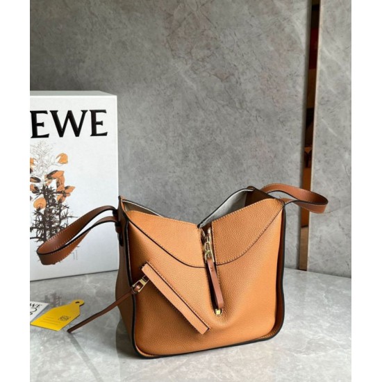 Fake Loewe Compact Hammock Bag Light Caramel Grained Calfskin Replica