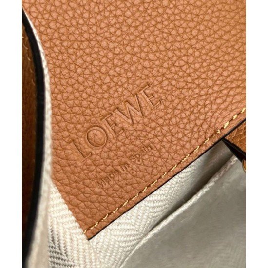 Fake Loewe Compact Hammock Bag Light Caramel Grained Calfskin Replica