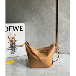 Replica Loewe Mini Hammock Hobo Bag Light Brown Calfskin