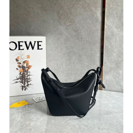 Replica Loewe Mini Hammock Hobo Bag Black Calfskin Replica Loewe Mini Hammock Hobo Bag Black Calfskin