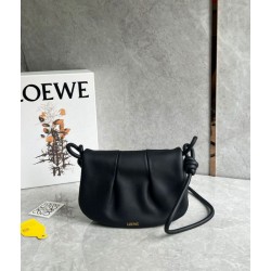 Replica Loewe Paseo Satchel Bag Black Nappa 