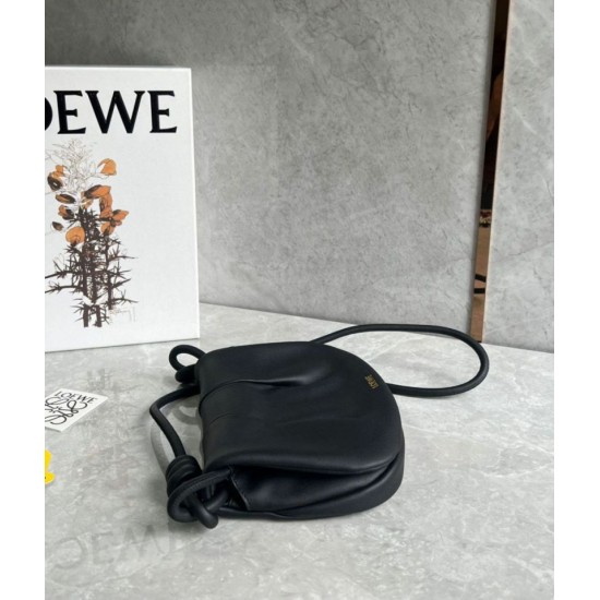 Replica Loewe Paseo Satchel Bag Black Nappa 