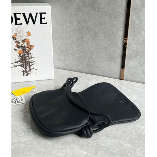 Replica Loewe Paseo Satchel Bag Black Nappa 