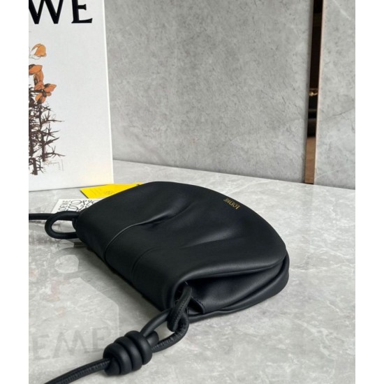 Replica Loewe Paseo Satchel Bag Black Nappa 