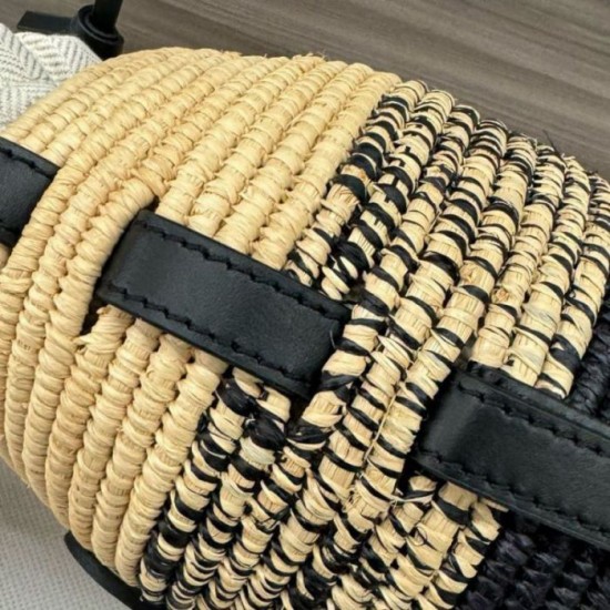 Replica Loewe x Paula’s Ibiza Raffia Beehive Degrade Basket Bag