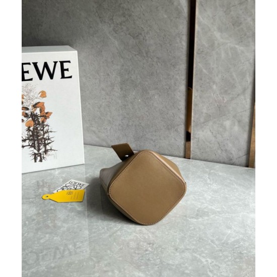 Fake Loewe Mini Pebble Bucket Bag Oak Calfskin Replica