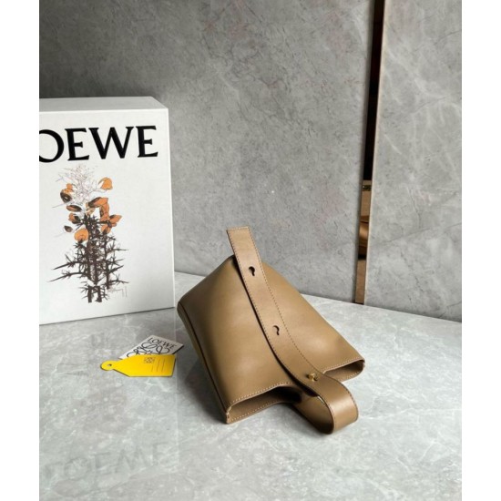 Fake Loewe Mini Pebble Bucket Bag Oak Calfskin Replica