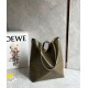 Replica Loewe Medium Puzzle Fold Tote Bag Dark Green Calfskin