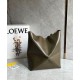 Replica Loewe Medium Puzzle Fold Tote Bag Dark Green Calfskin