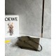 Replica Loewe Medium Puzzle Fold Tote Bag Dark Green Calfskin