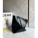 Replica Loewe Medium Puzzle Fold Tote Bag Black Calfskin