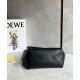 Replica Loewe Medium Puzzle Fold Tote Bag Black Calfskin