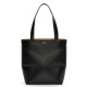 Replica Loewe Medium Puzzle Fold Tote Bag Black Calfskin