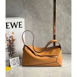 Replica Loewe Puzzle Hobo Bag Brown Nappa Calfskin