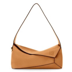 Replica Loewe Puzzle Hobo Bag Brown Nappa Calfskin
